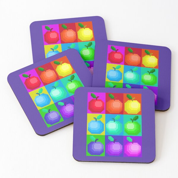 Item preview, Perfect Pretty Rainbow Pixel Apples designed and sold by rin3d .