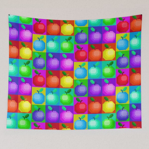 Item preview, Perfect Pretty Rainbow Pixel Apples designed and sold by rin3d .