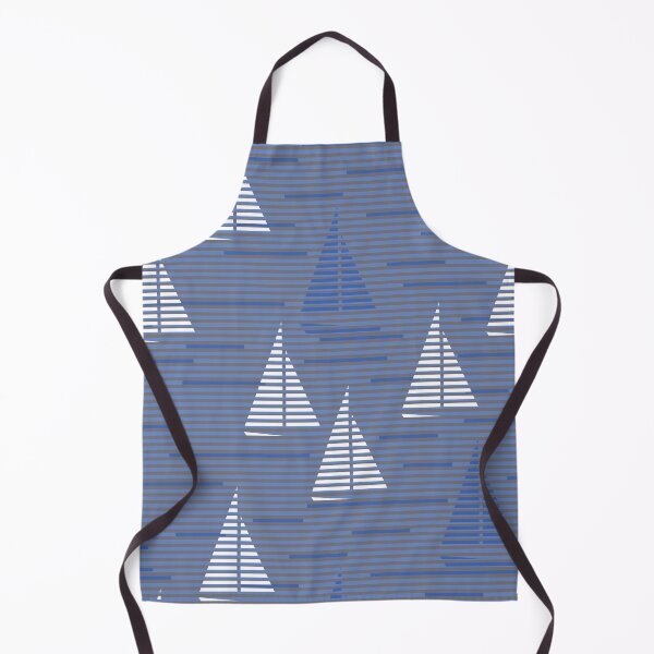 Item preview, Blue and white sailboat in the sea. designed and sold by YlanaOm.