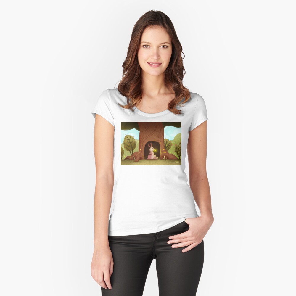Item preview, Fitted Scoop T-Shirt designed and sold by Sandramartins.