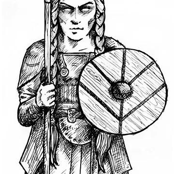 Artwork thumbnail, Shield Maiden by Rik Berry