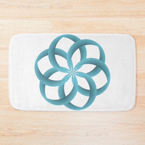 Item preview, RINGS IN CYAN designed and sold by Eman Abou Ghazy.