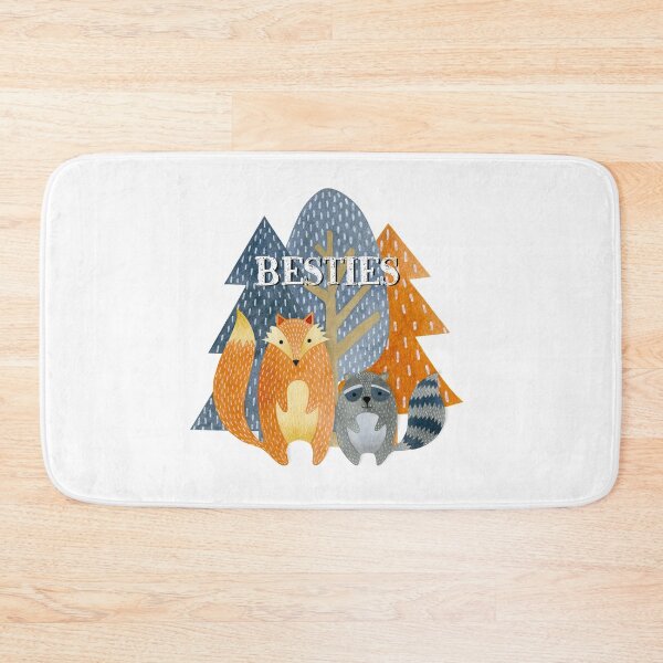 Item preview, Cute Nature Fox and Raccoon Besties designed and sold by JanesCreations.