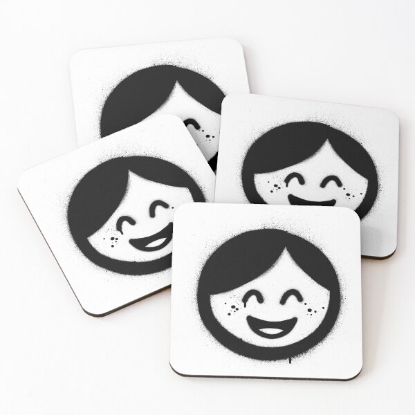 Item preview, Graffiti happy girl sprayed in black designed and sold by Paulus-DB.