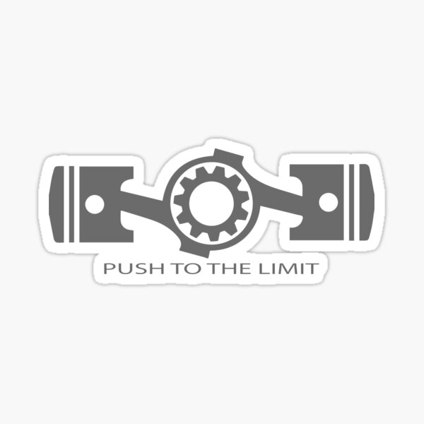 "PUSH TO THE LIMIT BOXER PISTONS" Sticker for Sale by bestiny123