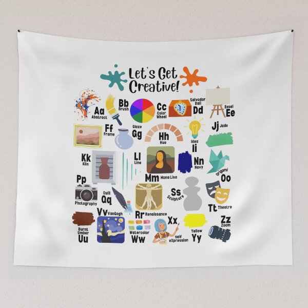 Item preview, Let's Get Creative Art Alphabet for Artists and Teachers designed and sold by BeckySageLife.
