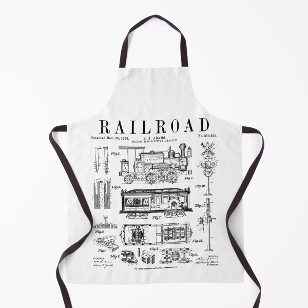 Item preview, Railroad Railway Steam Locomotive Train Vintage Patent Print designed and sold by GrandeDuc.