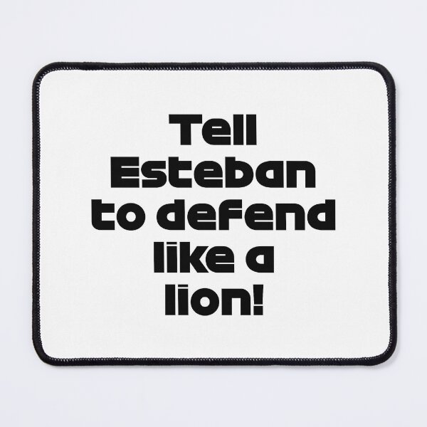Item preview, "Tell Esteban To Defend Like a Lion" ALO. - Radio Voice Catar GP 2021 (Black) designed and sold by FilipeFerreira.
