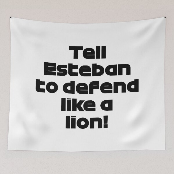 Item preview, "Tell Esteban To Defend Like a Lion" ALO. - Radio Voice Catar GP 2021 (Black) designed and sold by FilipeFerreira.