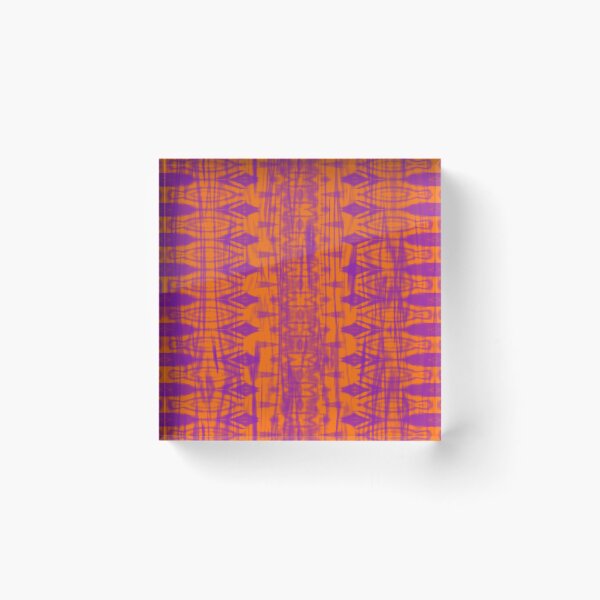 Item preview, Native Wrinkly Batik pattern - orange purple designed and sold by EDDArt.