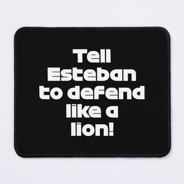Item preview, "Tell Esteban To Defend Like a Lion" ALO. - Radio Voice Catar GP 2021 (White) designed and sold by FilipeFerreira.