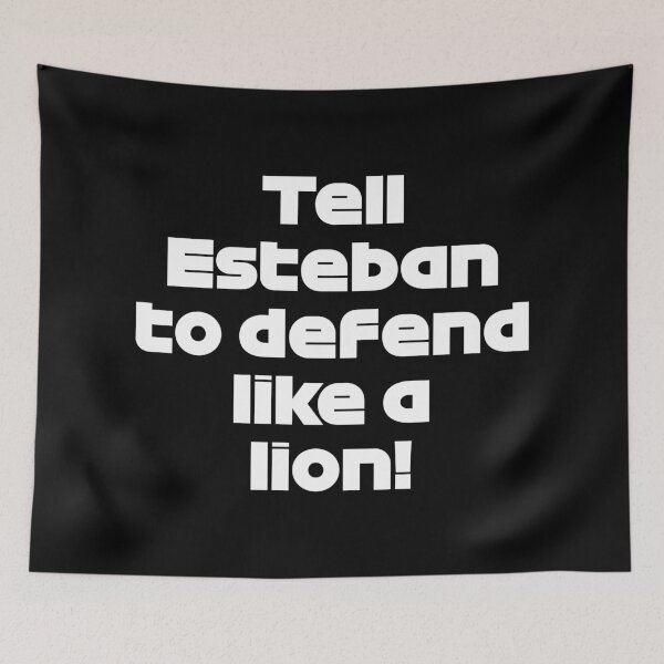 Item preview, "Tell Esteban To Defend Like a Lion" ALO. - Radio Voice Catar GP 2021 (White) designed and sold by FilipeFerreira.
