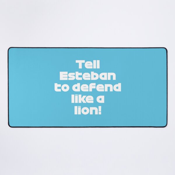 Item preview, "Tell Esteban To Defend Like a Lion" ALO. - Radio Voice Catar GP 2021 (Blue BG) designed and sold by FilipeFerreira.