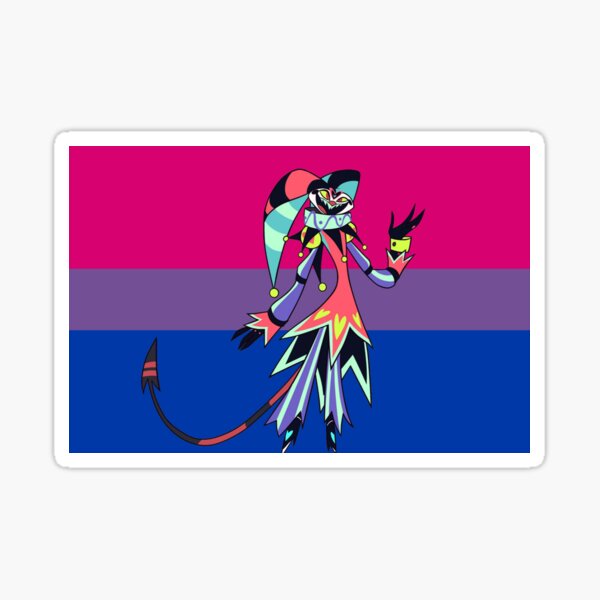 Fizzarolli Bisexual Pride Sticker By Cosplayshin Redbubble