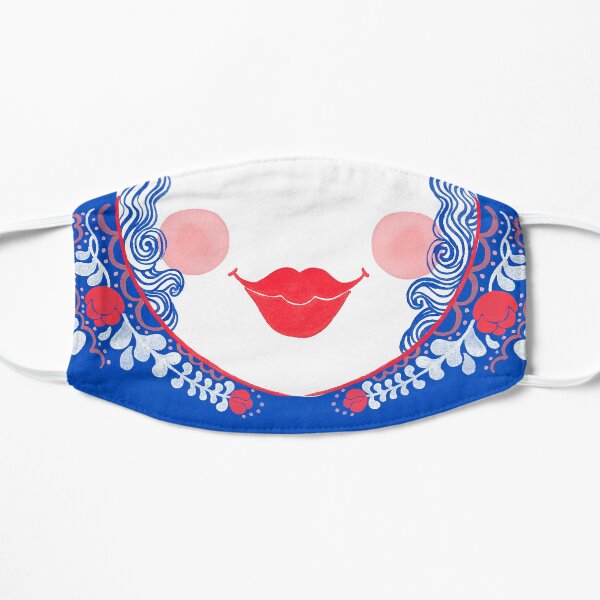 Stacking Doll - Red and Blue Flat Mask