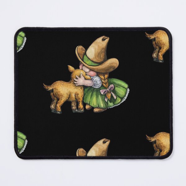 Item preview, gnome farm cowgirl shepardess designed and sold by amy greaves.