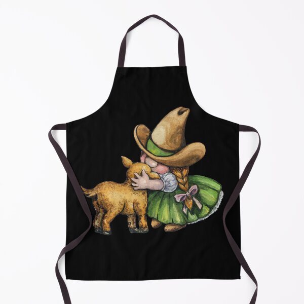 Item preview, gnome farm cowgirl shepardess designed and sold by amy greaves.