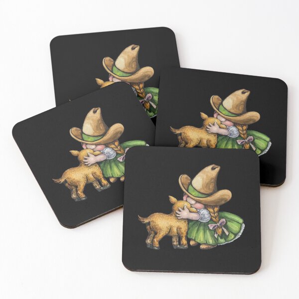 Item preview, gnome farm cowgirl shepardess designed and sold by amy greaves.