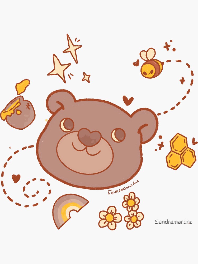 Thumbnail 3 of 3, Sticker, Mr Bear designed and sold by Sandramartins.