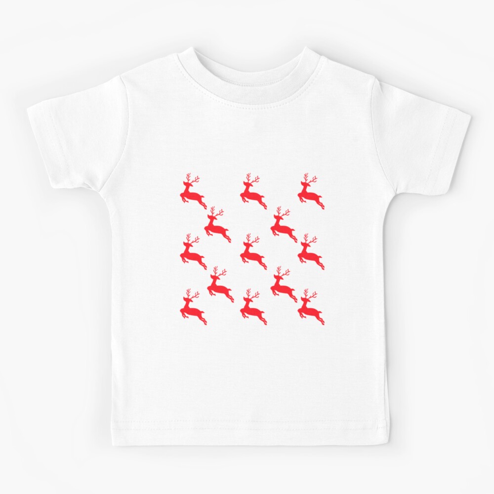 LOT 4 PLAYMOBIL PLAYMOBILE REINDEER RED T-SHIRT KIDS **GOOD CONDITION** 