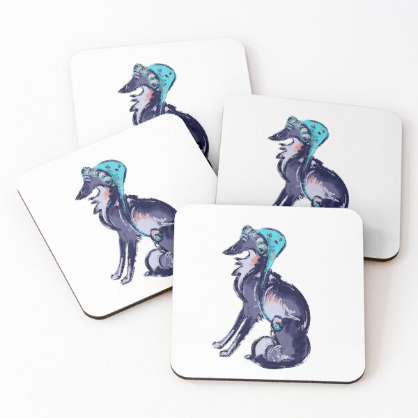 Item preview, Winter Windhound in Stocking Cap designed and sold by LauraGarabedian.
