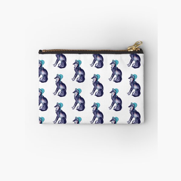 Item preview, Winter Windhound in Stocking Cap designed and sold by LauraGarabedian.