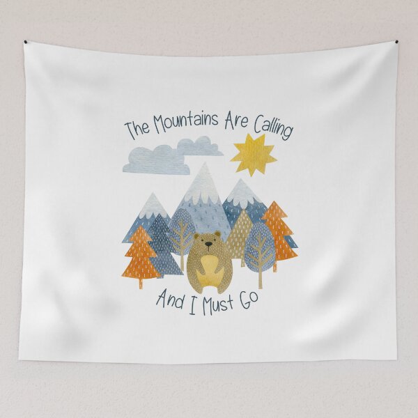 Item preview, Cute Bear The Mountains Are Calling designed and sold by JanesCreations.