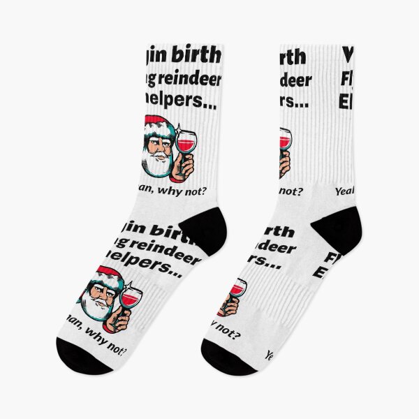 Item preview, Virgin birth, flying reindeer, elf helpers, Drunk Santa Claus Christmas Funny designed and sold by avit1.