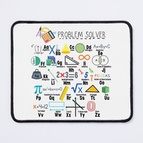 Item preview, Problem Solver Math Alphabet Math Teacher Classroom Alphabet designed and sold by BeckySageLife.