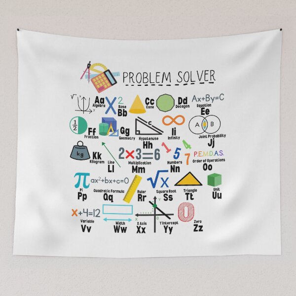 Item preview, Problem Solver Math Alphabet Math Teacher Classroom Alphabet designed and sold by BeckySageLife.