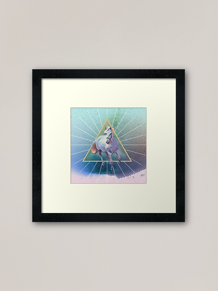 Thumbnail 1 of 7, Framed Art Print, Dreamscape Horse designed and sold by LumimangoArt.