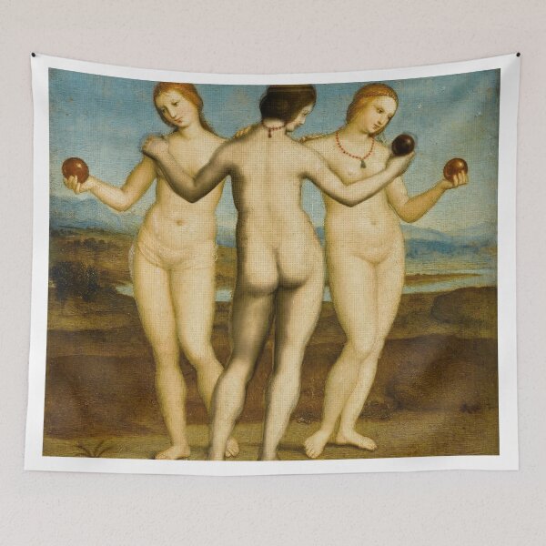 Item preview, Three Graces Newsprint Glitch  designed and sold by KristaZed.