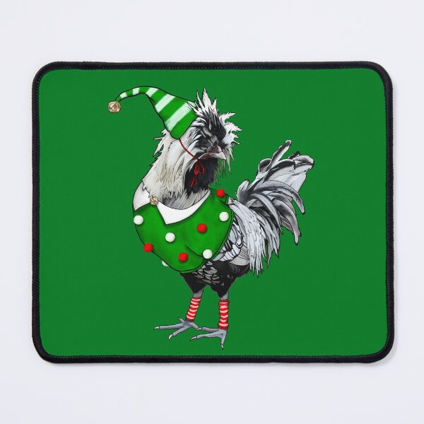 Item preview, Silver Laced Polish Rooster Dressed As Elf With Leg Warmers designed and sold by iamgirl1.