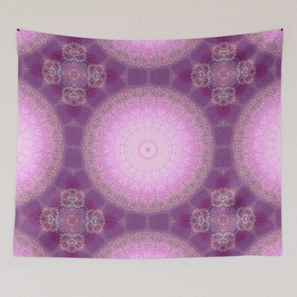 Item preview, India Mehndi Style Mandala - pink violet designed and sold by EDDArt.