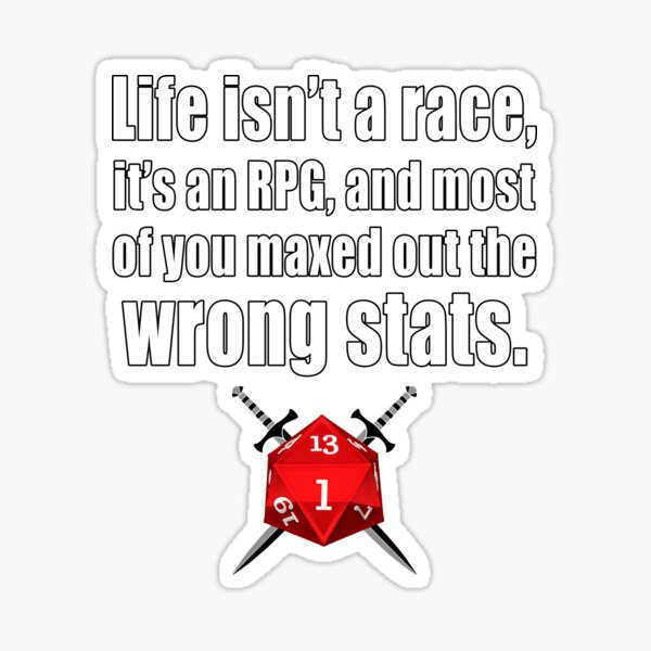 Item preview, Life is an RPG  designed and sold by CarrieTDesigns.