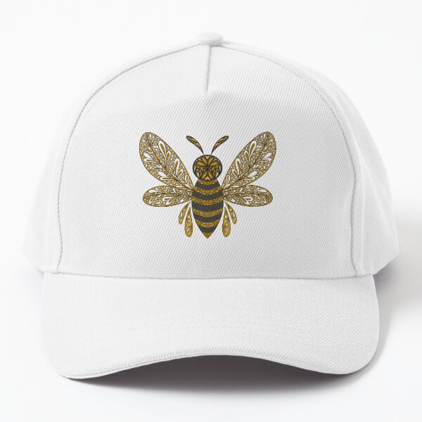 Folk Art Honey Bee Baseball Cap