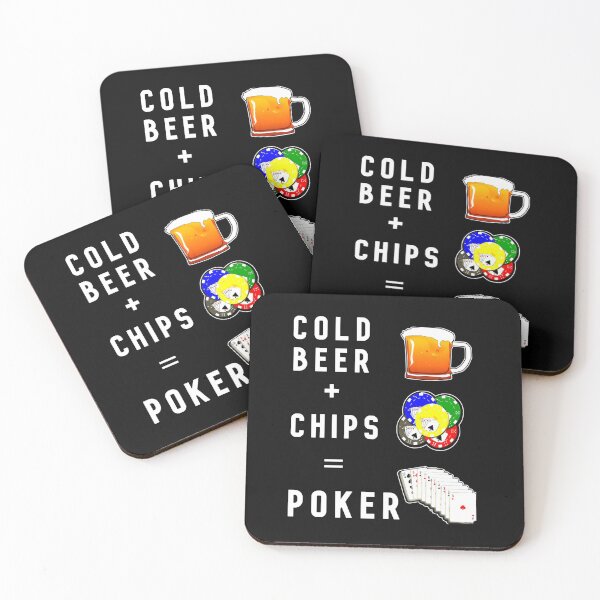 Item preview, Cold Beer Plus Chips Equals Poker, for the gambler in you! designed and sold by KathteeDesign.