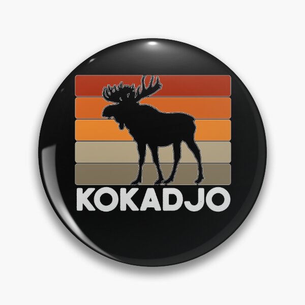 Artikelvorschau, Kokadjo Maine Elch Retro Sonnenuntergang Elch Wildnis entworfen und verkauft von Rabbitti.