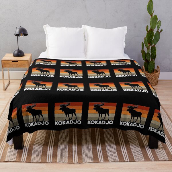 Item preview, Kokadjo Maine Moose Retro Sunset Moose Wilderness designed and sold by Rabbitti.