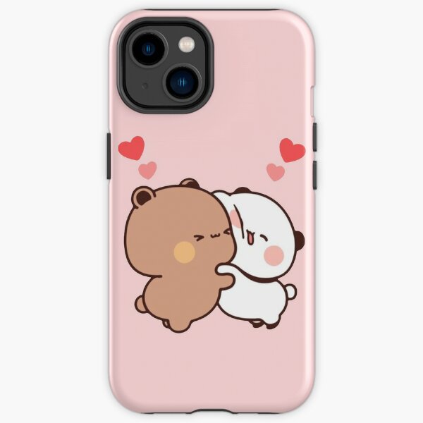 Panda And Brownie Bear Couple  iPhone Tough Case