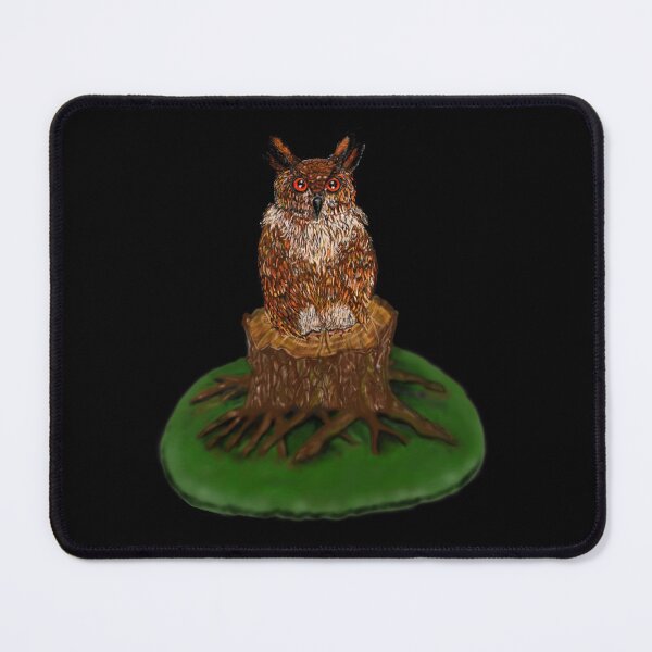 Item preview, Hand drawn Owl on a stomp designed and sold by AADesigning.