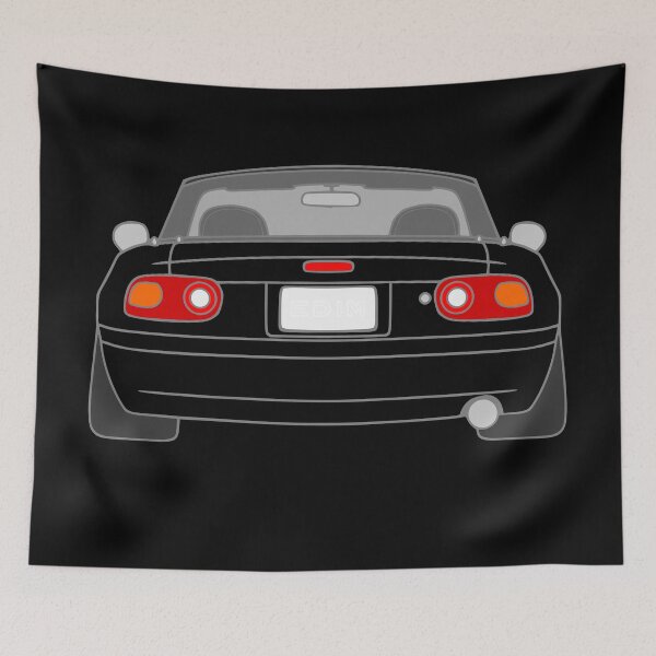 Item preview, Mazda Miata MX5 NA rear best t-shirt design designed and sold by EdimDesign.