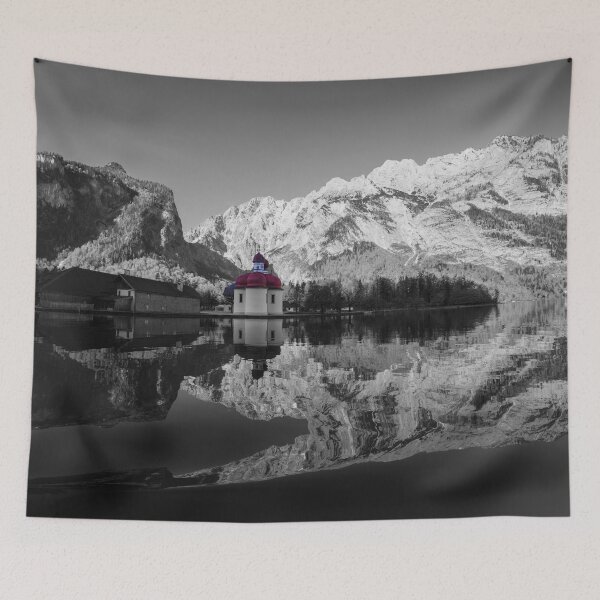 Item preview, Watzmann Mountain And St Bartholomew's Church designed and sold by rawshutterbug.