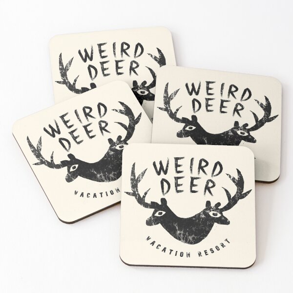 Item preview, Weird Deer Vacation Resort (Black) designed and sold by gm-w.