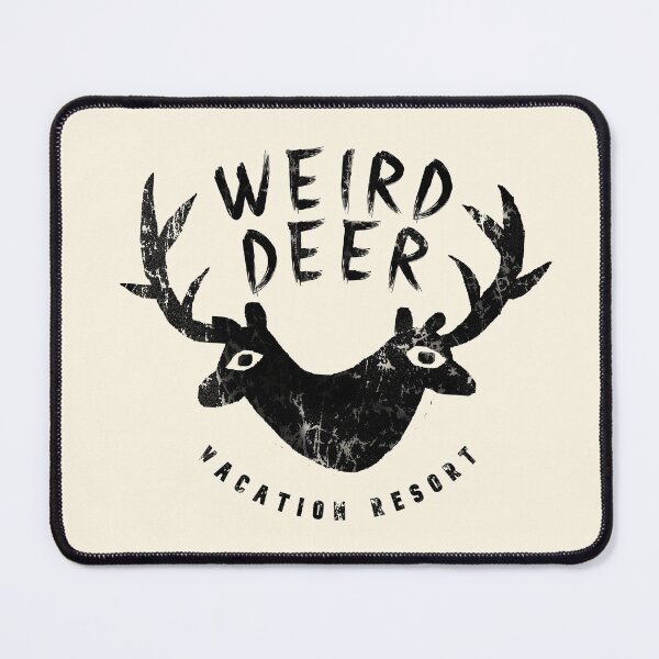 Item preview, Weird Deer Vacation Resort (Black) designed and sold by gm-w.