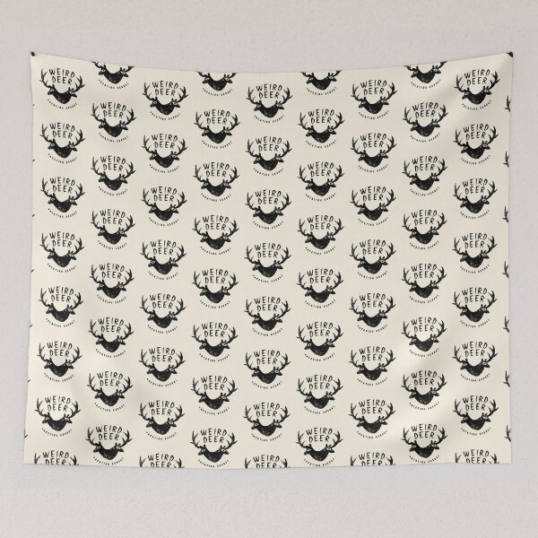 Item preview, Weird Deer Vacation Resort (Black) designed and sold by gm-w.