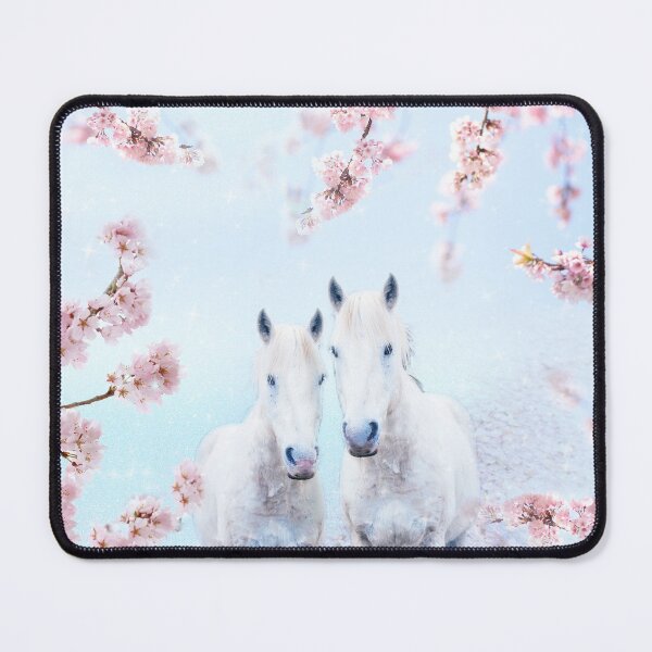 Item preview, Romantic couple of horses in love / Sakura alley designed and sold by EglesCreations.