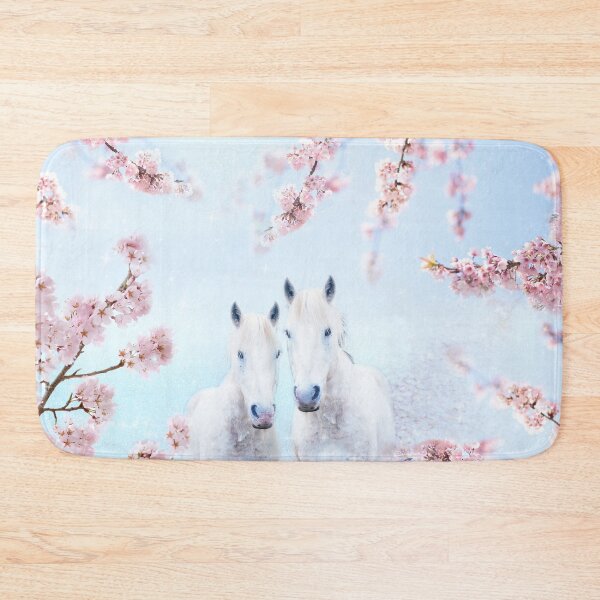 Item preview, Romantic couple of  horses in love / Sakura alley  designed and sold by EglesCreations.
