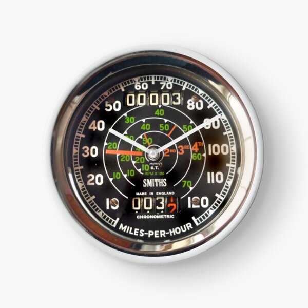 British motorcycle speedometer Clock