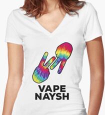 Vape Naysh - Tie Dye - Shirt Women's Fitted V-Neck T-Shirt